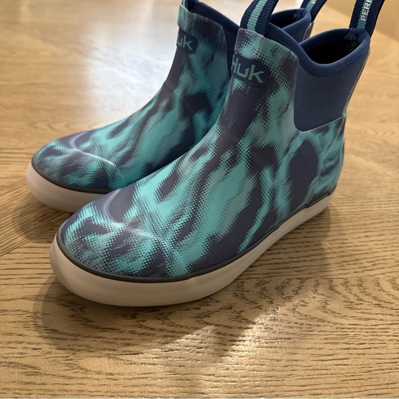 Huk Women's Rogue Wave WP Neoprene Ankle Deck Fishing Boots River Runs Size 7 - Picture 3 of 4